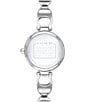 Color:Silver - Image 3 - Park Signature Chain Silver-Tone Bangle Watch