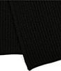 Color:Black - Image 4 - Patch Knit Scarf