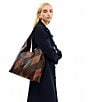 COACH Patchwork Brooklyn 39 Slouchy Tote Bag, Color:Maple Multi - Image 6