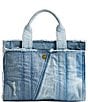 COACH Patchwork Loved Denim Cargo Tote Handle Bag 26 - Image 2