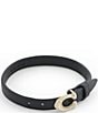 COACH Pav Signature C Buckle Leather Line Bracelet - Image 1