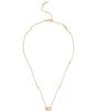 COACH Pave Signature C Pendant Necklace - Image 2