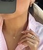 COACH Pave Signature C Pendant Necklace - Image 5