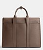 Color:Dark Stone - Image 2 - Pebble Leather Gotham Portfolio Briefcase