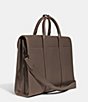 Color:Dark Stone - Image 3 - Pebble Leather Gotham Portfolio Briefcase