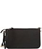 Color:Brass/Black - Image 2 - Pebbled Leather Noa Pop-Up Messenger Crossbody Bag