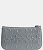 Color:Grey Blue - Image 2 - Penn Signature Logo Patent Leather Silver Hardware Shoulder Bag