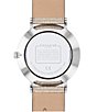 Color:Champagne - Image 2 - Perry Metallic Leather Strap Watch