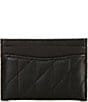 COACH Pillow Quilted Card Case, Color:Black - Image 2