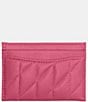 Color:Petunia - Image 2 - Pillow Quilted Leather Card Case