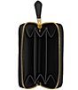 COACH Pillow Quilted Small Zip Around Card Case, Color:Black - Image 3