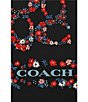 COACH Posey Floral Cluster Signature C Printed Silk Square Scarf - Image 4