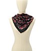 COACH Posey Floral Cluster Signature C Printed Silk Square Scarf - Image 5