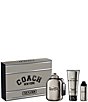 COACH Pure Platinum Parfum for Men 3-Piece Gift Set - Image 1