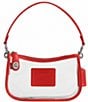 COACH PVC Stadium Swinger Clear Contrast Trim Convertible Shoulder Bag, Color:Sport Red - Image 1