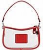 COACH PVC Stadium Swinger Clear Contrast Trim Convertible Shoulder Bag, Color:Sport Red - Image 2