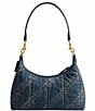 COACH Quilted Denim Juliet Shoulder Bag 25 - Image 2