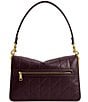 COACH Quilted Glazed Leather Chain Tabby Shoulder Bag, Color:Black Currant - Image 2