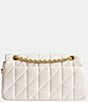 COACH Tabby 26 Quilted Leather Chain Strap Shoulder Bag, Color:Chalk - Image 2