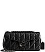 COACH Tabby 26 Quilted Solid Black Leather Shoulder Crossbody Bag, Color:Black - Image 1