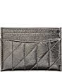 COACH Quilted Metallic Essential Card Case, Color:Anthracite - Image 2