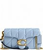 COACH Quilted Pillow Leather Tabby Wristlet Crossbody Bag, Color:Bluebell - Image 1