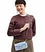 COACH Quilted Pillow Leather Tabby Wristlet Crossbody Bag, Color:Bluebell - Image 4