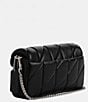 COACH Quilted Pillow Leather Tabby Wristlet, Color:Black - Image 4