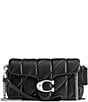 COACH Quilted Pillow Leather Tabby Wristlet, Color:Black - Image 1