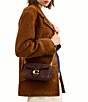 COACH Tabby 19 Quilted Suede Chain Crossbody Wristlet Bag - Image 6