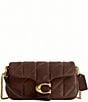 COACH Tabby 19 Quilted Suede Chain Crossbody Wristlet Bag - Image 1