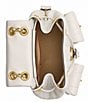 COACH Tabby Leather Pillow Quilt Chain Strap Backpack, Color:Chalk - Image 3