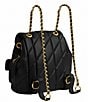 COACH Tabby Leather Pillow Quilt Backpack, Color:Black - Image 4