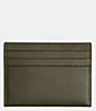 Color:Army Green - Image 2 - Refined Calf Leather Flat Card Case