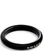COACH Resin Signature Logo Bangle Bracelet - Image 1