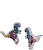 Color:Multi/Silver - Image 1 - Rexy Rainbow Crystal Stud Earrings