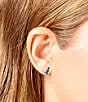 Color:Multi/Silver - Image 3 - Rexy Rainbow Crystal Stud Earrings