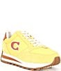 Color:Daffodil - Image 1 - Runner Signature Logo Retro Lace-Up Sneakers