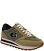 Color:Moss/Army Green - Image 1 - Runner Signature Logo Retro Lace-Up Sneakers