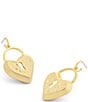 COACH Runway Padlock Drop Earrings - Image 3