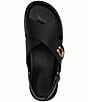 COACH Sculpted C Criss Cross Leather Sandals - Image 4