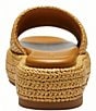 COACH Sculpted C Raffia Platform Slide Sandals - Image 3