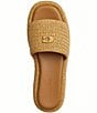COACH Sculpted C Raffia Platform Slide Sandals - Image 4