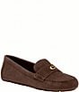 COACH Sculpted C Suede Driver Loafers - Image 1