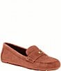 COACH Sculpted C Suede Driver Loafers - Image 1