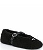 COACH Shearling And Suede Sculpted C Mary Jane Flats - Image 1