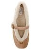 COACH Shearling And Suede Sculpted C Mary Jane Flats - Image 5