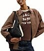 COACH Shearling Brooklyn Shoulder Bag 28, Color:Black - Image 5