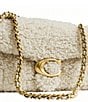 COACH Shearling Tabby Shoulder Bag 20, Color:Beige - Image 4