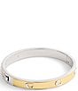 COACH Signature C Bangle Bracelet, Color:Two Tone - Image 1